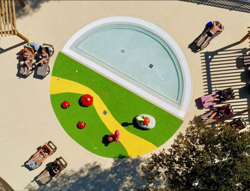 Osé Loisirs : revetement sol extérieur pour piscine et aire de jeux